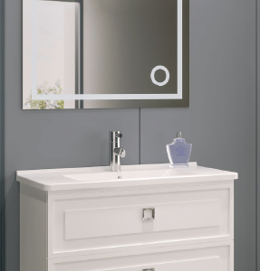 Linra Perla Antrasit 80 cm LED Aynalı Banyo Dolabı